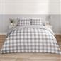 OHS Gingham Duvet Cover Bedding Set Check Quilt Pillowcase Reversible