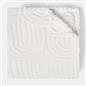 OHS Tufted Arches Throw Teddy Fleece Blanket Winter Soft Warm Bedspread