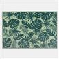 OHS Palm Print Garden Rug Outdoor Waterproof Area Mat Patio Decor