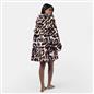 Leopard Hoodie Blanket Sherpa Fleece Supersoft Plush Oversized Throw Wearable