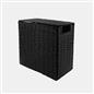 OHS Collapsible Laundry Basket Woven Folding Hamper Bathroom Corner Storage