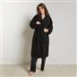 OHS Tufted Dressing Gown Soft Fleece Robe Thermal Bathrobe Hooded Loungewear