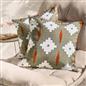 OHS Print Outdoor Cushion Covers Garden Water Resistant Filled Inserts Seat Set