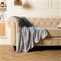 Faux Fur Fleece Throw Bed Blanket Plush Two Tone Warm Super Soft Sofa Bedspread