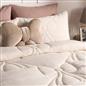 OHS Bow Lattice Coverless 7.5 TOG Duvet Bedding Set with Pillowcase