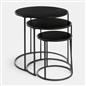 OHS Manhattan Nesting Table Stacking Coffee Side Wooden Effect Tables Set of 2/3