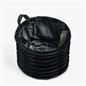OHS Ribbed Storage Basket with Handles Faux Fur Compact Bucket Organiser
