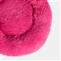 OHS Pet Bed Calming Fluffy Plush Fleece Dog Anti Anxiety Round Donut Washable