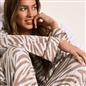 OHS Animal Print Pyjama Set Jersey Button Through Nightwear Loungewear