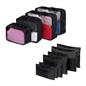 OHS Travel Bag Packing Cube Set Hand Luggage Suitcase Pouch Organiser 10pc Black
