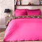 OHS Leopard Reversible Duvet Cover Microfibre Bedding Set with Pillowcase