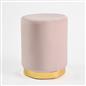 Matte Velvet Footstool Pouffe Modern Vanity Home Bedroom Seat Cushion Rest Chair