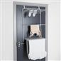 Over The Door Tiered Foldable Drying Rack Towel Storage Organiser Rail Hanger