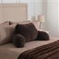 OHS Teddy Fleece Reading Pillow Cuddle Cushion with Arms Lumbar Bed Chair