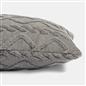 OHS Cable Knit Bolster Cuddle Cushion Fleece Back Support Filled Reading Pillow