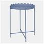OHS Scallop Edge Side Table Coffee Tables with Metal Frame