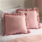 OHS Frill Cushion Covers Faux Linen Soft Square Pillowcases Home Decor Multipack