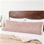 OHS Cable Knit Bolster Cuddle Cushion Fleece Back Support Filled Reading Pillow