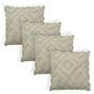 OHS Tufted Cushion Covers 2 Pack Arches Decorative Square Pillowcases