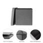 OHS Folding Ottoman Storage Box Footstool Tub Space Saving Velvet Seat