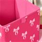 OHS Bows Storage Box Cube Folding Multipack Space Saving Shoe Toy Organiser