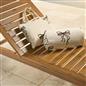 OHS Bows Beach Bolster Travel Cushion Neck Support Filled Pillow
