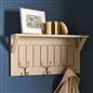 OHS Coat Rack Wall Mounted Shelf Engineered Wood Floating Display Unit
