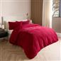 OHS Ribbed Fleece Bedding Set Soft Faux Fur Thermal Duvet Cover with Pillowcase 