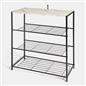 OHS Manhattan Shelf Storage 4 Tier Shoe Organiser Unit Hallway Office Home