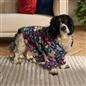 OHS Christmas Pet Hoodie Blanket Novelty Paw Print Soft Fleece Dog Cat Jumper