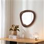 OHS Wall Mirror Matte Velvet Irregular Home Decor Vanity Living Room Bedroom