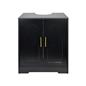 OHS Arch Under Sink Bathroom Cabinet with 2 Doors Wooden Under Basin Storage