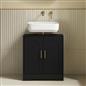 OHS Arch Under Sink Bathroom Cabinet with 2 Doors Wooden Under Basin Storage