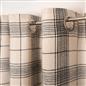 OHS Check Eyelet Curtains Pair Thermal Ring Top Textured Woven Ready Made