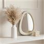 OHS Wall Mirror Matte Velvet Irregular Home Decor Vanity Living Room Bedroom