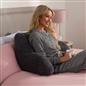 OHS Teddy Fleece Reading Pillow Cuddle Cushion with Arms Lumbar Bed Chair