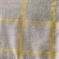 OHS Denim Check Duvet Cover with Pillowcase Tartan Bedding Set Ochre Grey