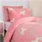 OHS Unicorn Fleece Duvet Cover Bedding Set Plush Warm Quilt Thermal Soft Kids