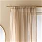 OHS Linen Look Voile Net Curtains 2 Panels Rod Slot Top Pair Home Set 55x87