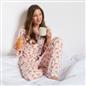 OHS Breakfast Pyjama Set Jersey Button Through Ultra Soft Nightwear Loungewear