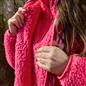 OHS Bows Pocket Scarf Coral Fleece Sherpa Lined Thermal Winter Wrap Hand Warmer