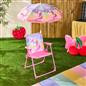 OHS Kids Unicorn Camping Chair Parasol Set Picnic Outdoor Garden Folding Seat