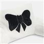 OHS Embroidered Bow Cuddle Cushion Teddy Fleece Reading Pillow with Arms