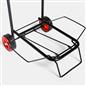 OHS Folding Trolley Heavy Duty Metal Hand Truck Portable Camping Shopping Cart