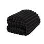 OHS Faux Fur Ribbed Fleece Throw Over Bed Blanket Warm Supersoft