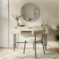 OHS Chevron Dressing Table Engineered Wood Makeup Vanity Desk with 3 Drawers