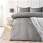 OHS Scallop Edge Bedding Set Microfibre Contrast Duvet Cover with Pillowcase