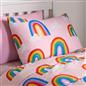 Coverless Duvet Pillowcase Rainbow 10.5 Tog Bedding Set Kids Single Travel Quilt