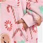 OHS Xmas Blanket Hoodie Kids Christmas Print Sherpa Oversized Hooded Throw