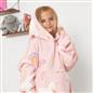 Dreamscene Unicorn Pink Rainbow Print Hoodie Blanket Fleece Oversized Kids Throw